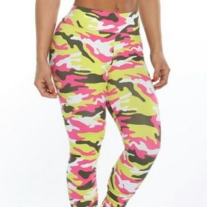 Celestial Bodiez neon camo leggings